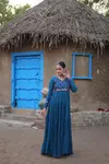 KA 1117 Rayon Mirror Work Navaratri Special Gown Wholesale Market In Surat